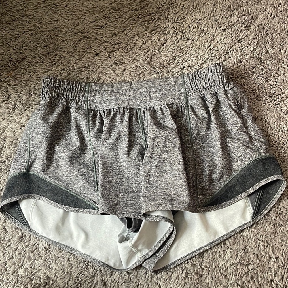 Lululemon grey hotty hot shorts